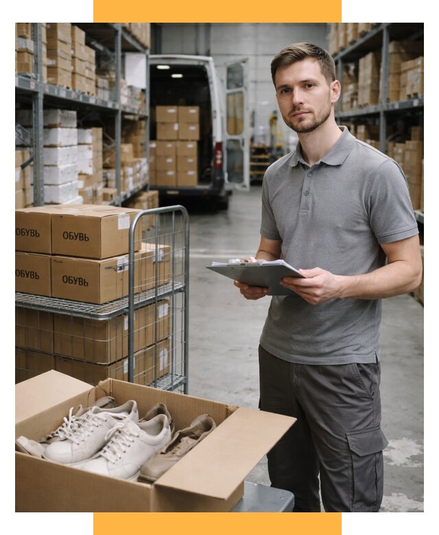 Доставка обуви из Китая и Турции от 4620 р. СетСервис-Гкв